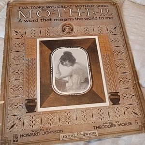 Mother vintage Sheet Music